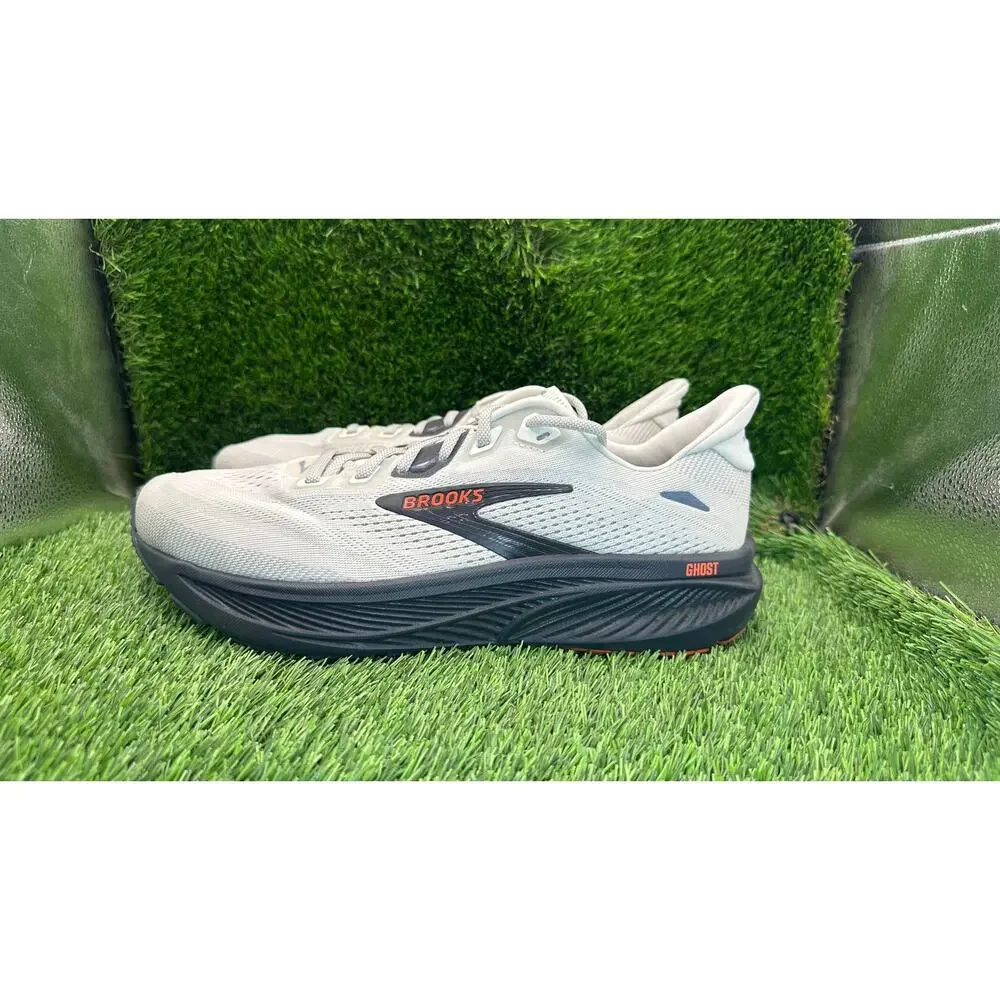 Brooks Ghost 18 1104932E292 Athletic Sneaker Men's 9.5 White Knit Sports Running